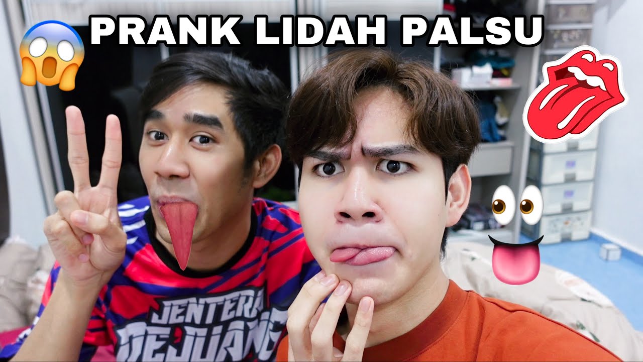 PRANK LIDAH PALSU BERSAMA AQILZULKIFLEE 🤣 LIDAH AKIDDOS TERCABUT 😱