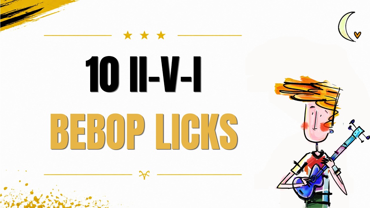 10  II - V - I  Jazz Ukulele Bebop Licks (tabs & play-along)