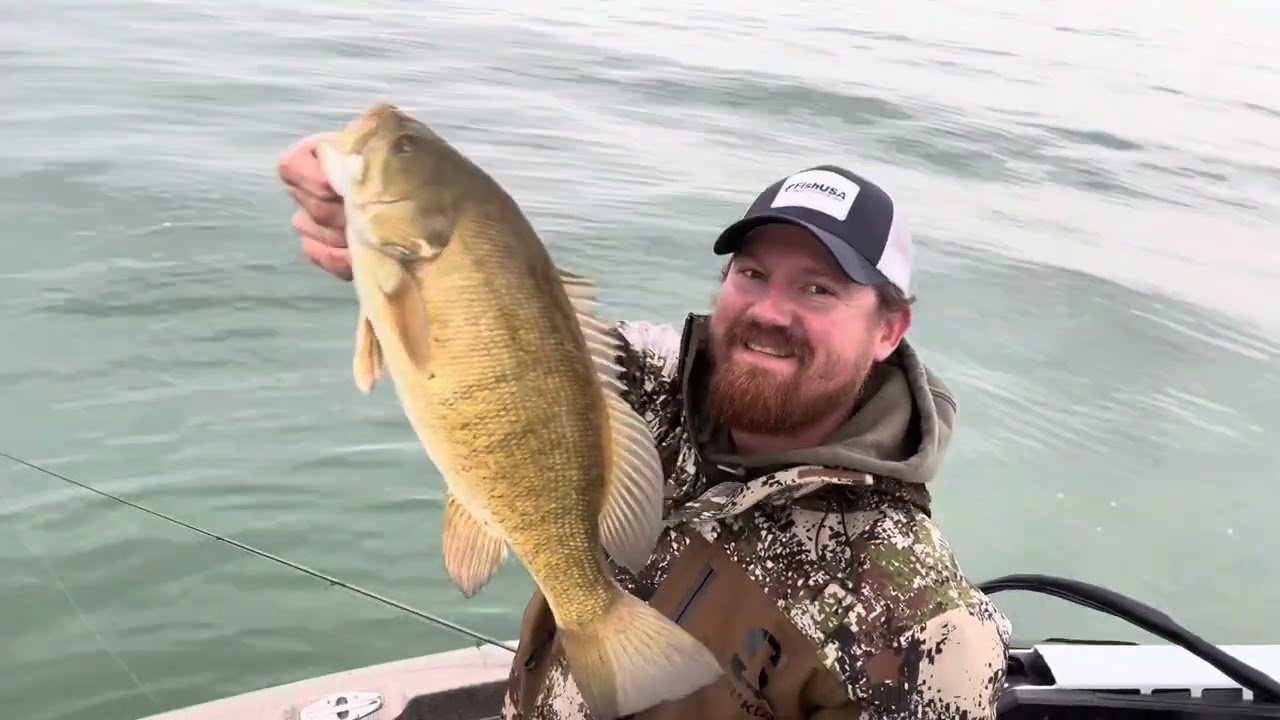 Winter Lake Erie Smallmouth Fishing