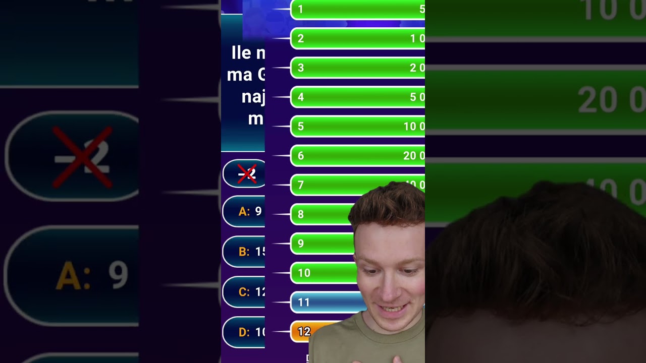 Gram w milionerów - pytanie o milion!