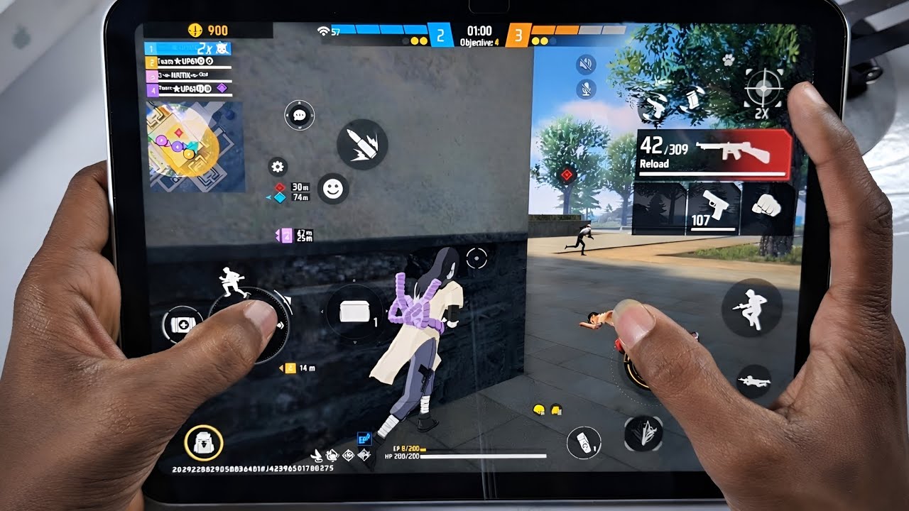 Free Fire on iPad A16 😱 Ultra Graphics + 60FPS Gameplay Test