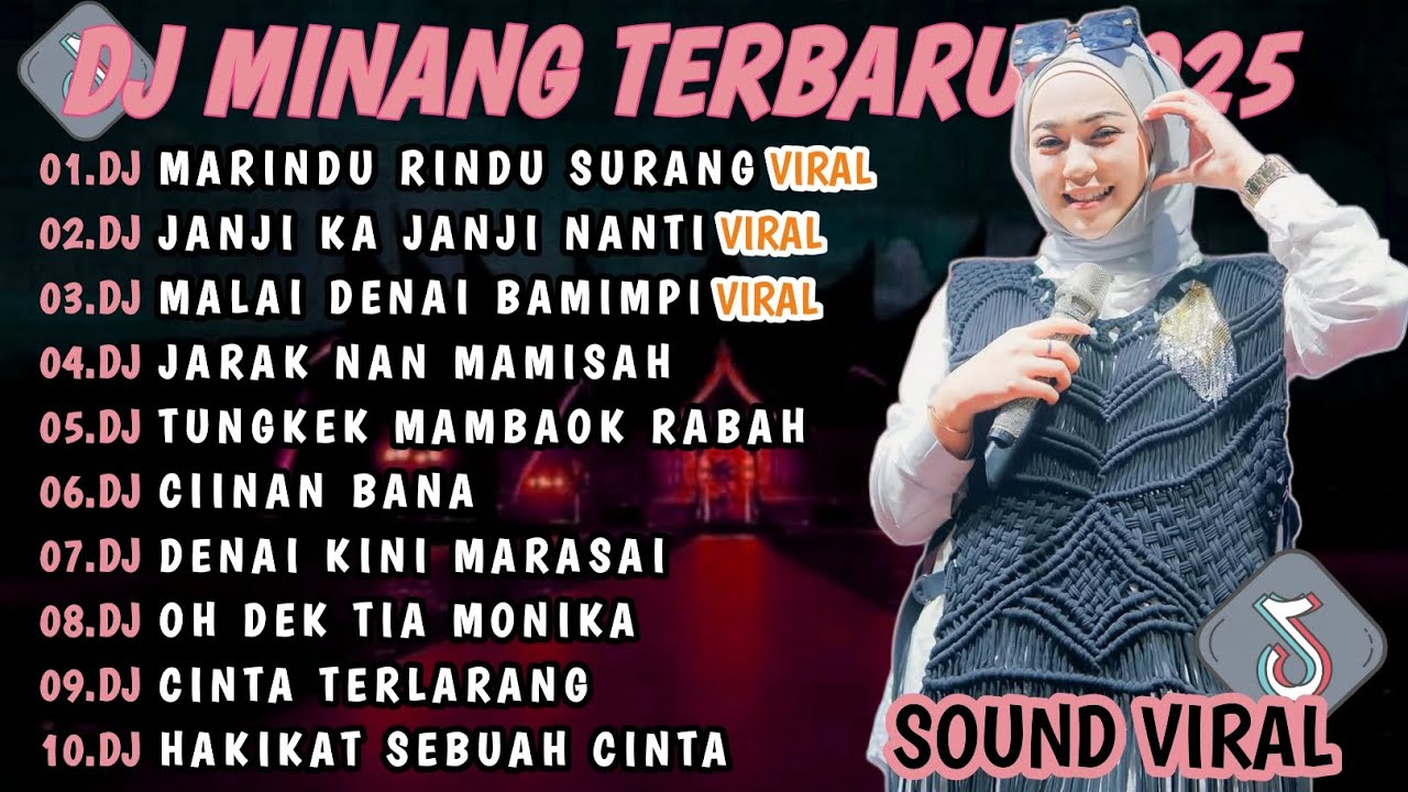 DJ MINANG TERBARU 2025 FULL BASS | VIRAL TIKTOK🎵DJ MARINDU RINDU SURANG DJ JANJI KA JANJI NANTI🎵