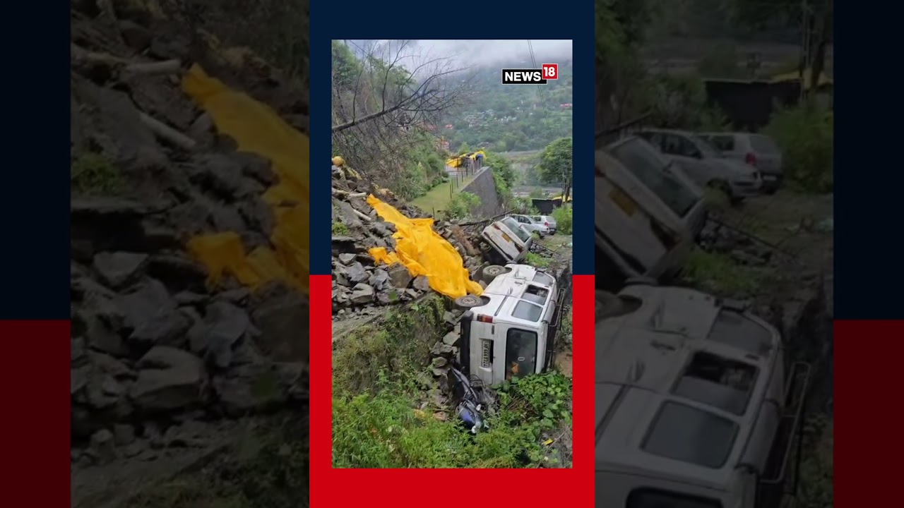 Massive Landslide Destroys Vehicles in Himachal&rsquo;s Kullu | Cloudburst Triggers Destruction | N18S