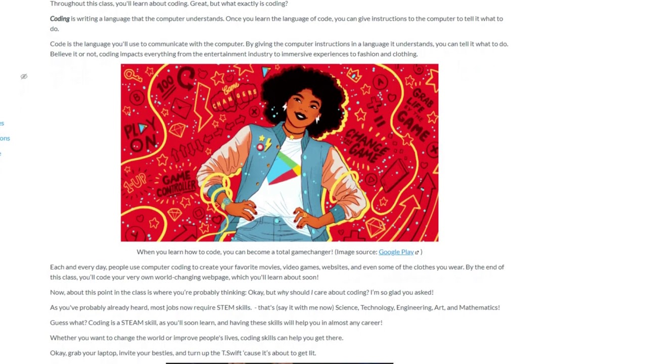 Girls Code Party - Canvas LMS Review