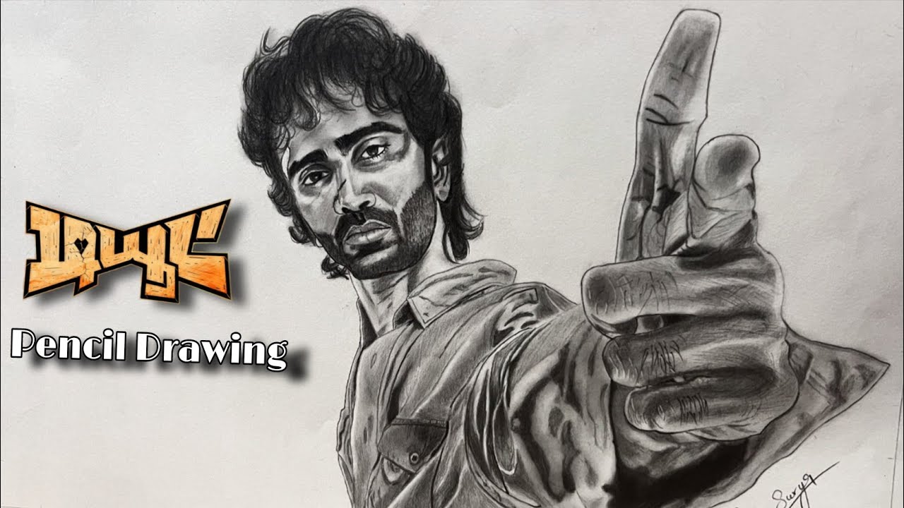 Dude pencil drawing | full drawing time lapse | dude pencil drawing |GM Surya Arts 