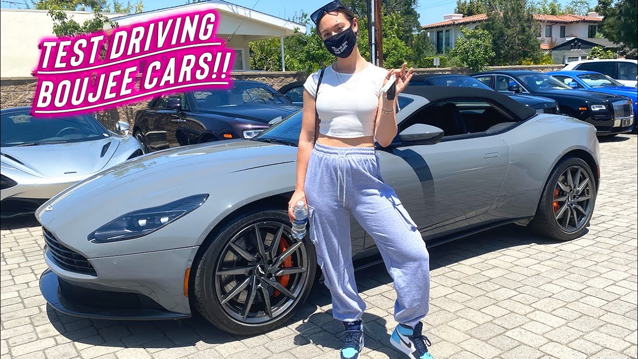 test driving boujee cars + trying glossier products!!