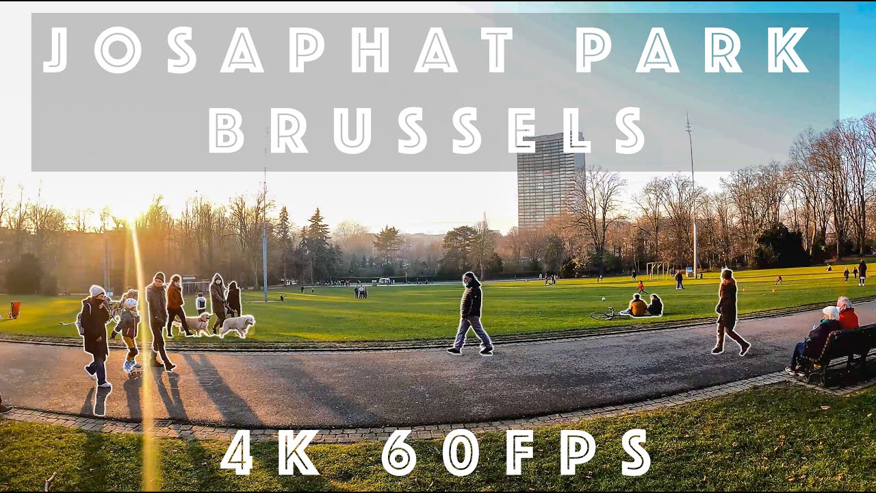 2021 4K60fps (UHD) | Brussels | Ambient Sound  | Josaphat Park | Belgium