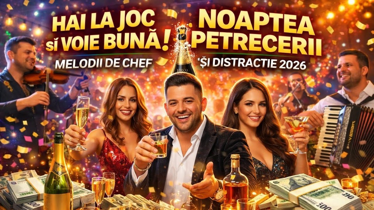 HAI LA JOC ȘI VOIE BUNĂ & NOAPTEA PETRECERII 🔥 | 10 MINUTE DE PETRECERE MANELE CHEF ȘI ȘAMPANIE 2026