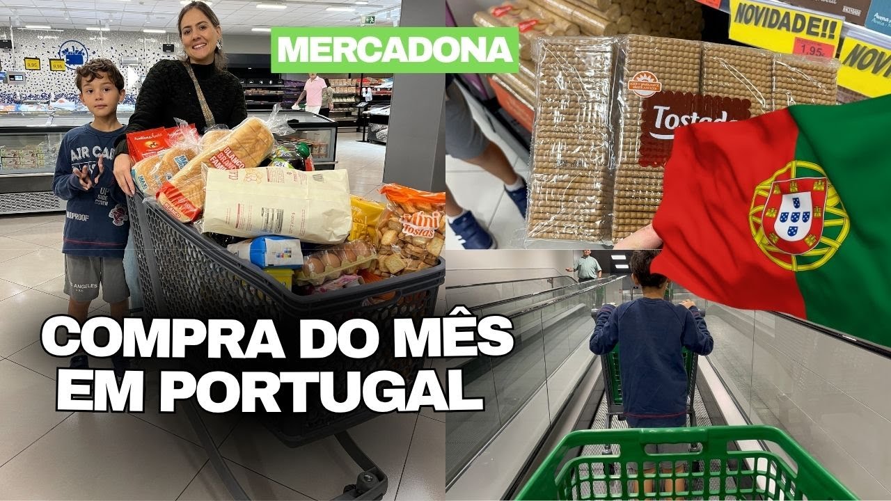 NÃO ACREDITEI NOS PREÇOS 😱💸 | Compra do Mês em Portugal 🇵🇹 (Mostrei Tudo + Valores Reais)