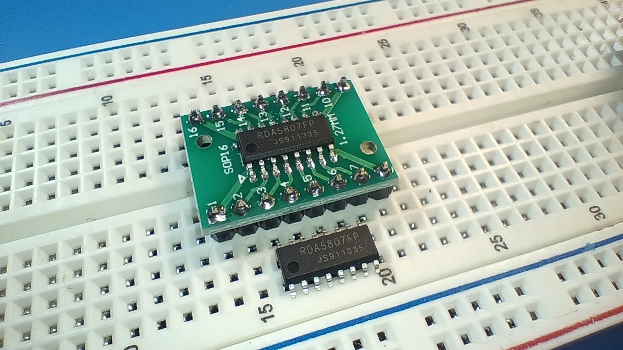 SMD-to-DIP Adapter &ndash; Using SMD ICs on a Breadboard