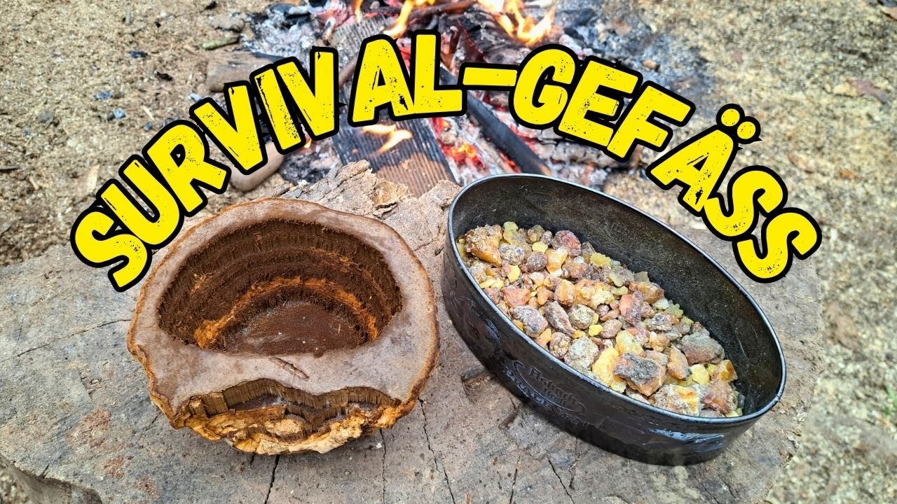 So stellst du dir ein Survival Gef&auml;&szlig; aus einem Baumpilz selber her.  #survival #Zunderschwamm #diy