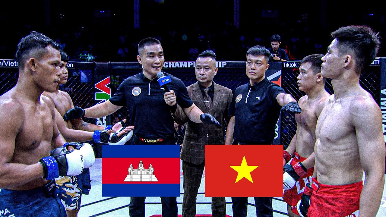 VIỆT NAM vs CAMPUCHIA | Thị uy cực căng nhưng các tay đấm Khmer bị team Âu Lạc đả bại