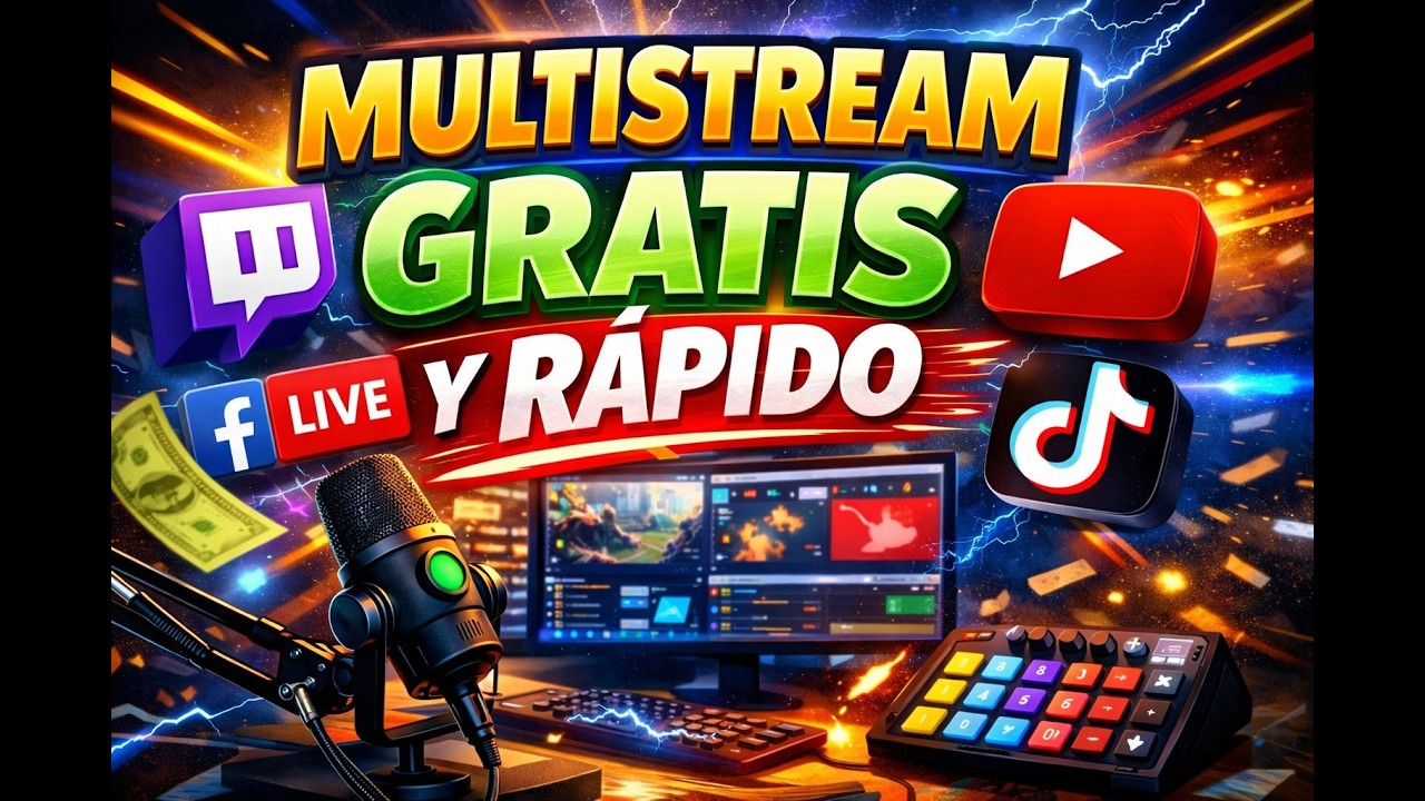 COMO HACER MULTISTREAM EN OBS GRATIS Y RÁPIDO  🎥 🔴 🚀