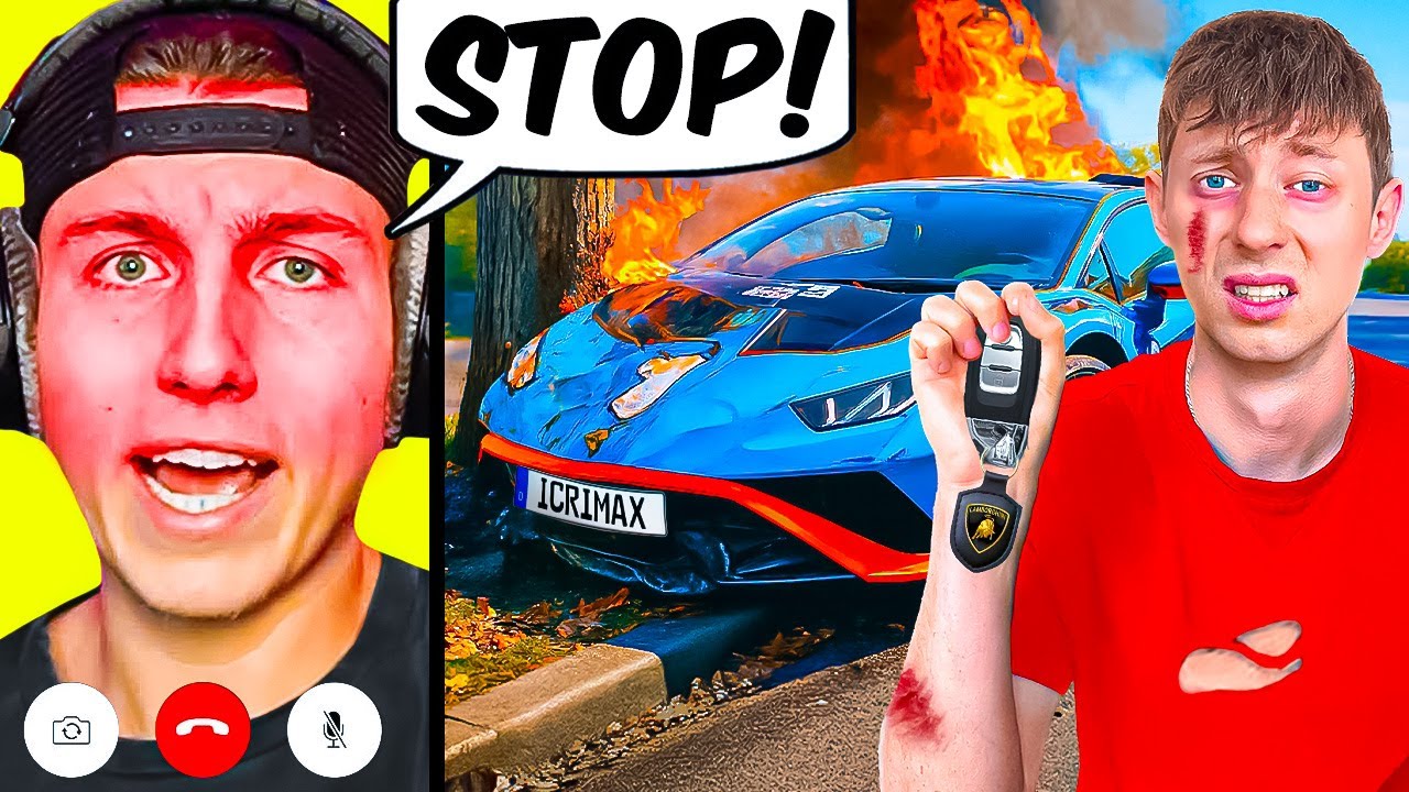 Ich KLAUE iCRIMAX LAMBORGHINI und ER RASTET AUS...