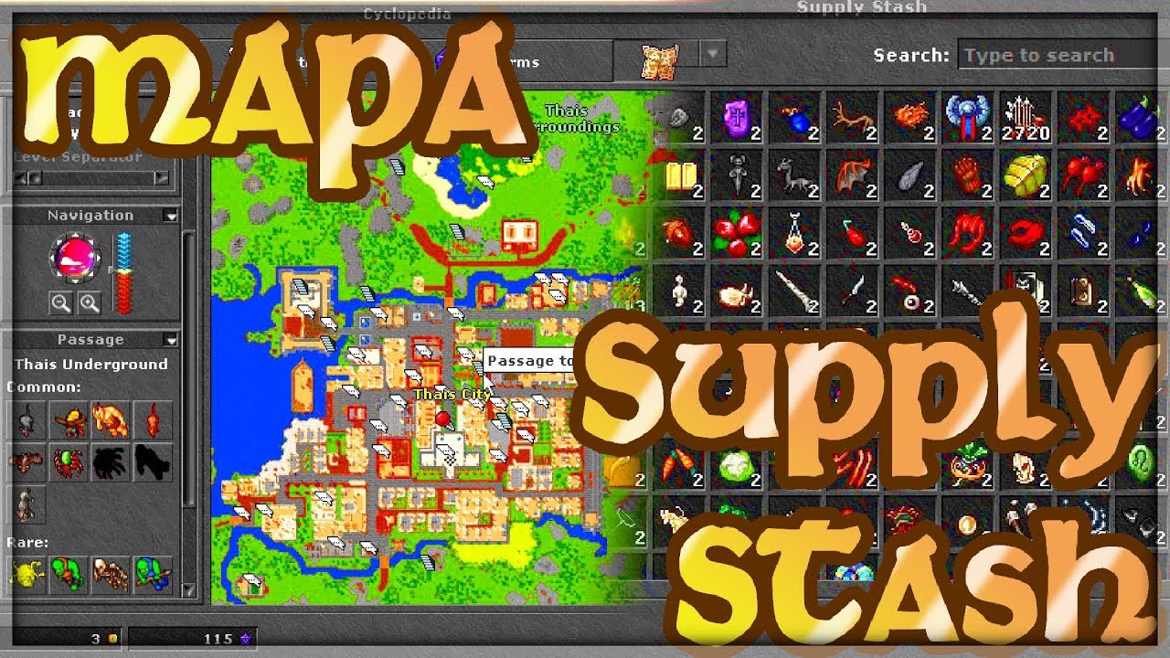 Om&oacute;wienie Supply Stash oraz nowej Mapy | Tibia (Summer Update 2018)