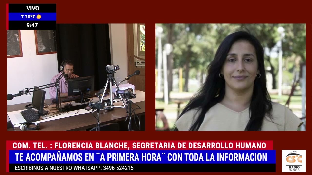 A PRIMERA HORA | COM. TEL. : FLORENCIA BLANCHE, SEGRETARIA DE DESARROLLO HUMANO