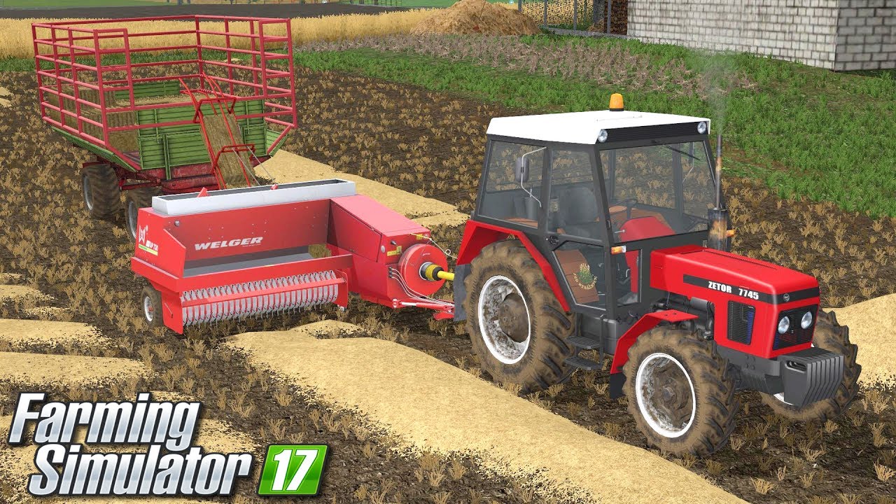 Prasowanie słomy - Farming Simulator 17 (Górale V5) | #20