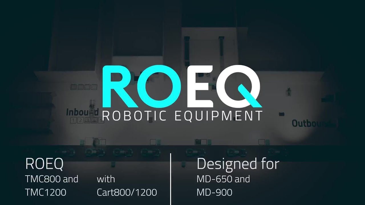 ROEQ TMC800/TMC1200 & Cart1200 | Cart Solution for OMRON MD-Series | Workflow Animation