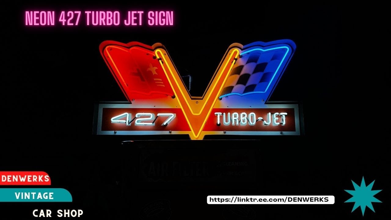 Neon 427 Turbo Jet Sign No Reserve Auction Denwerks for Bring a Trailer