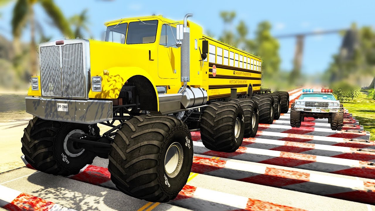 Concrete Curbs Speed Bumps #1 - Beamng drive
