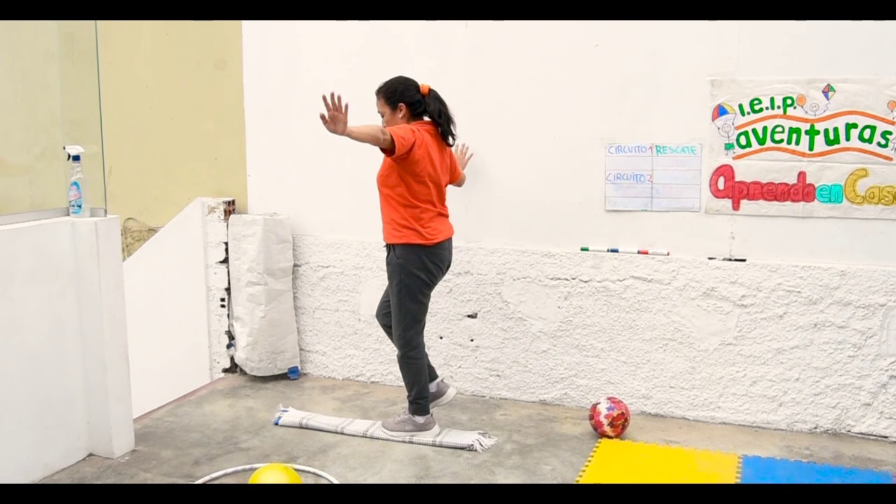 Psicomotriz para niños Circuito N° 82  Habilidades motrices.