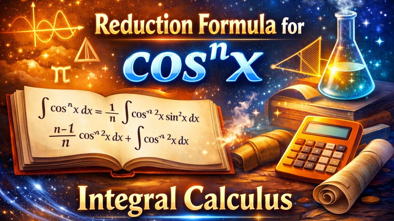 Reduction formula for cos^nx and problems related to it (Lecture 02) for BSc FYUG students 