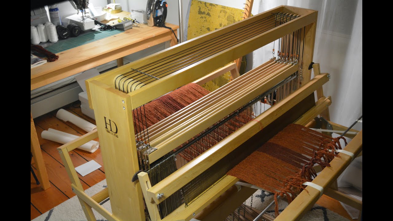 Making Fabric Beginning to End | Weaving ASMR | Studio Artist Time Lapse | ASMR For Sleep