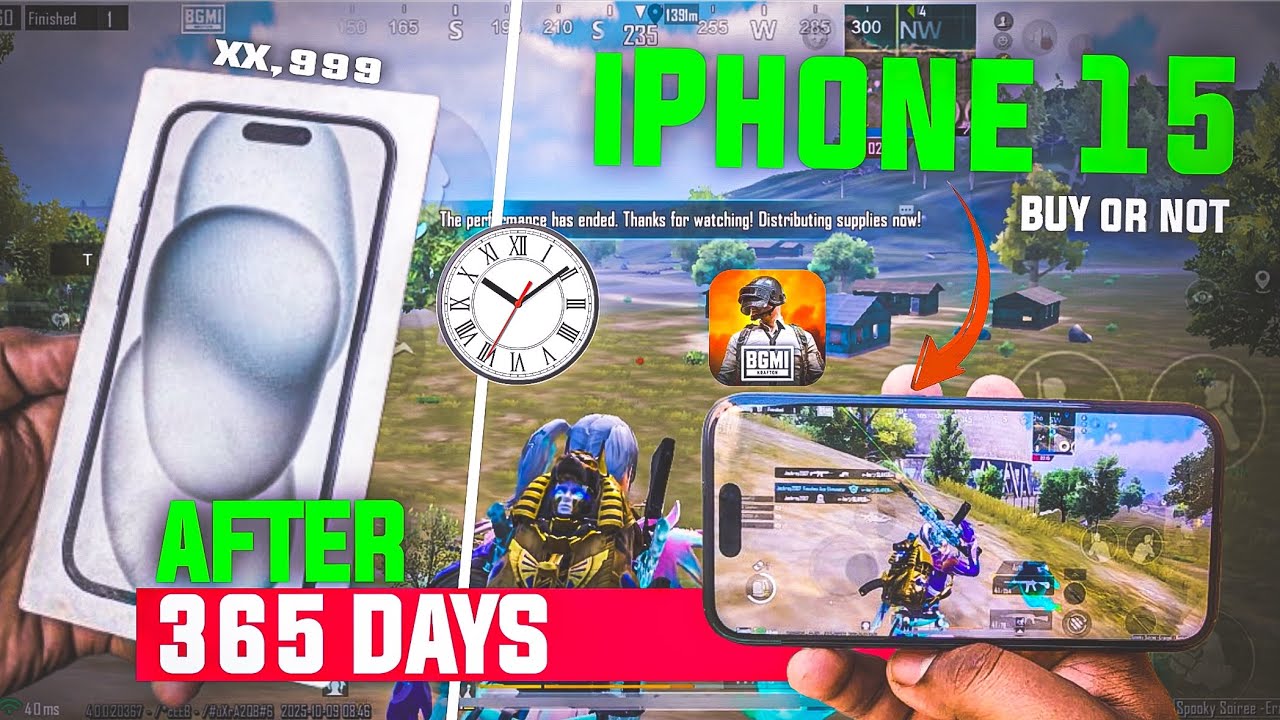 iPhone 15 after 365 days for gaming review in 2025 🤔 |  6 years experience iPhone review 👍
