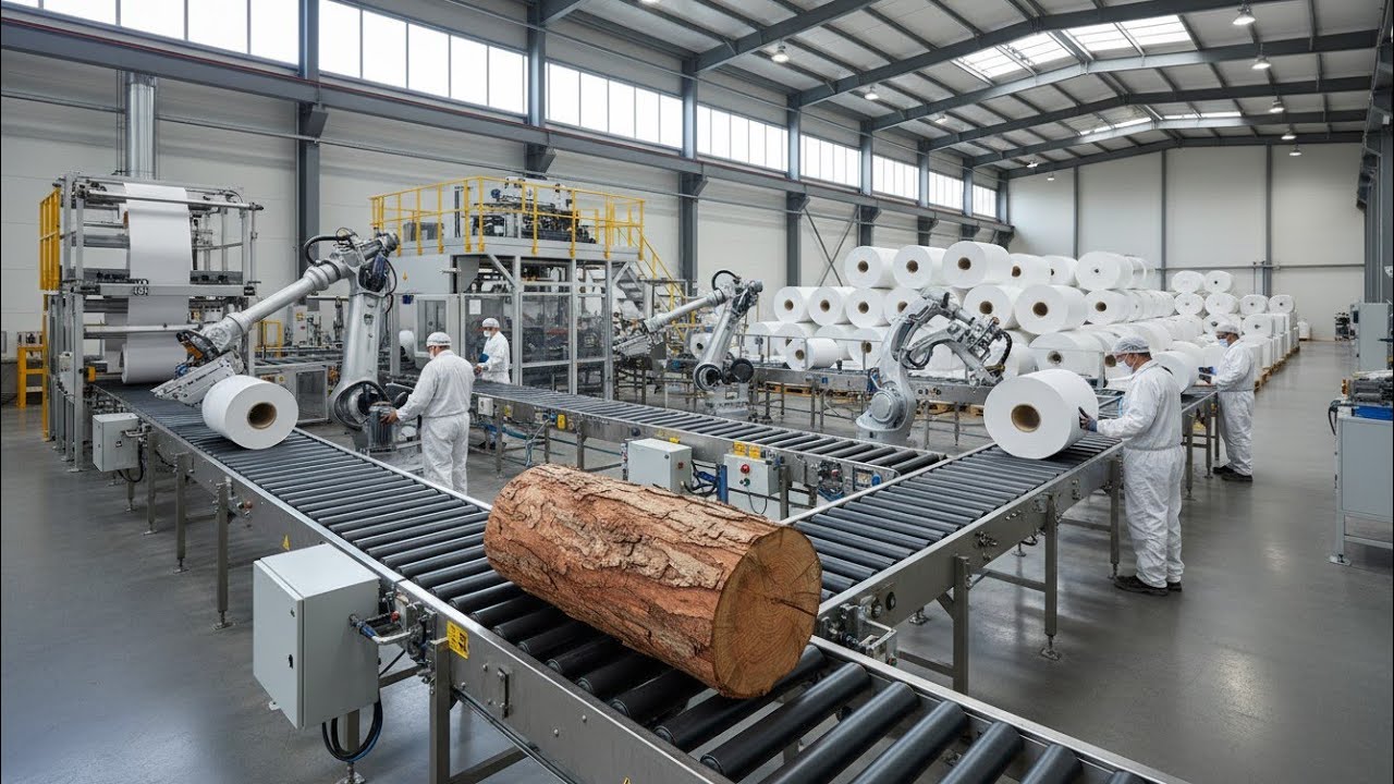 🥇 From Trees to Toilet Paper – The Complete Manufacturing Process