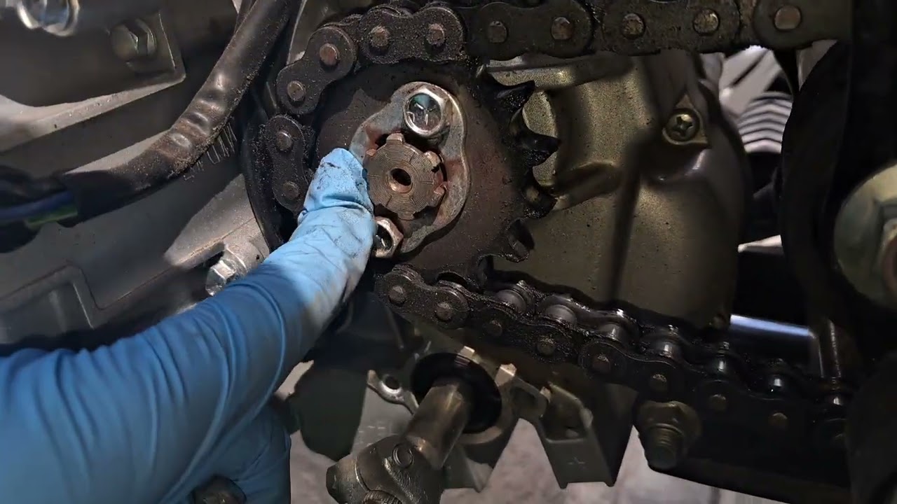 lubricando cadena de moto | haojue 125