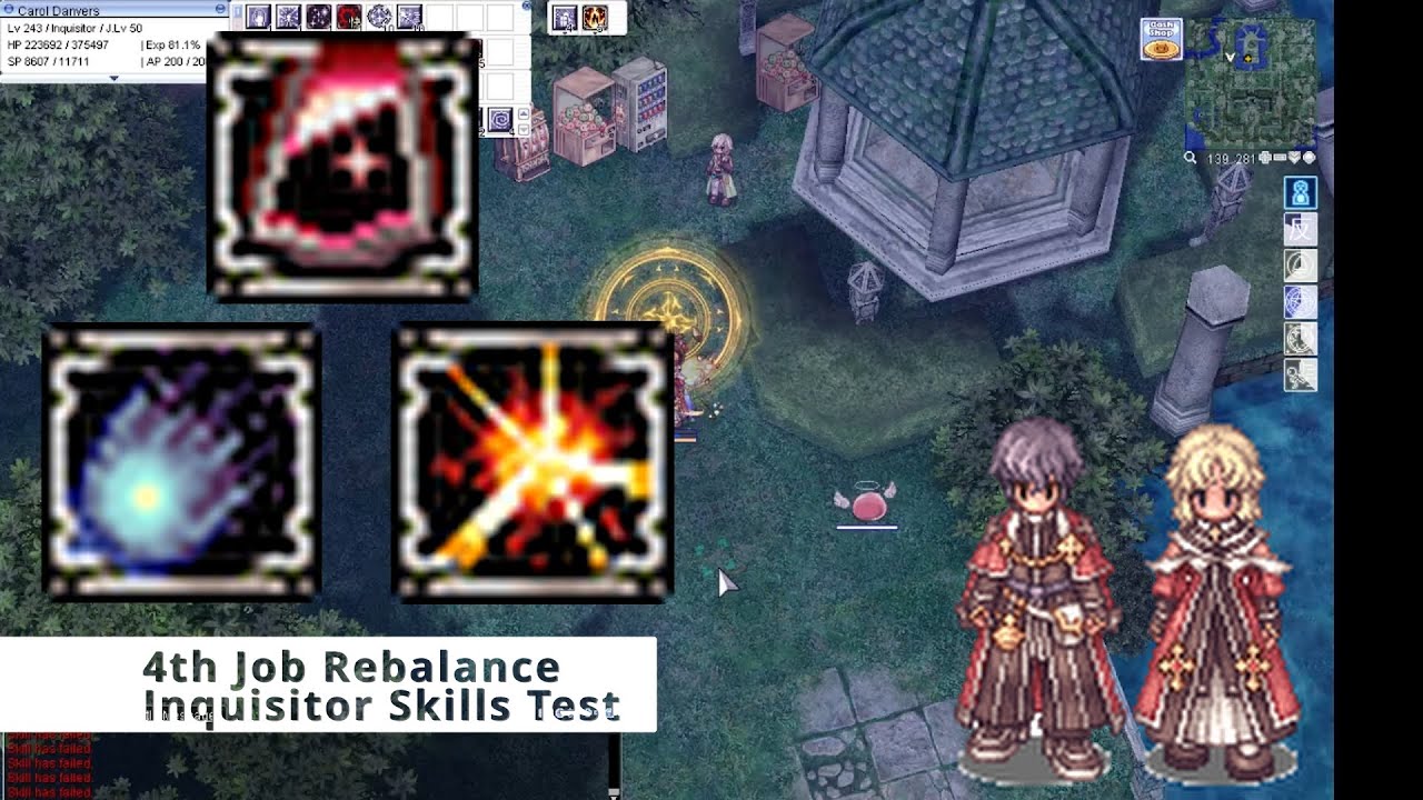 iRO: 2024 4th Class Rebalance - Inquisitor Skills