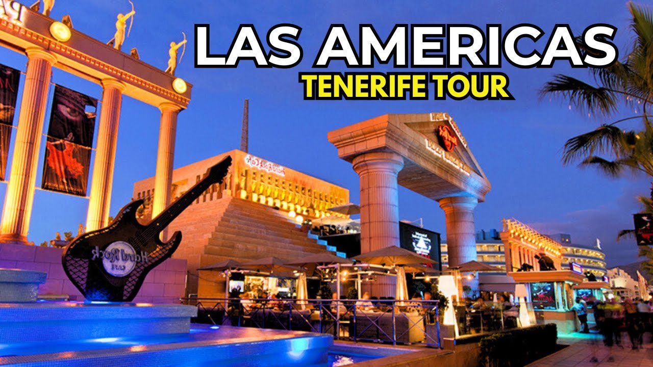 PLAYA DE LAS AMERICAS EVENING WALKING TOUR 4K 🌅 TENERIFE NIGHTLIFE 🇪🇸