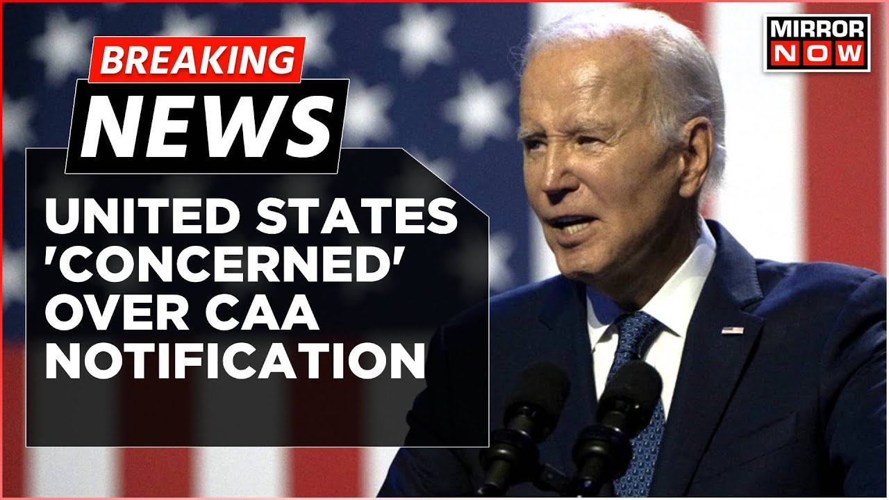 Breaking News | US Says It Is Concerned About CAA And Closely Monitoring Its Implementation