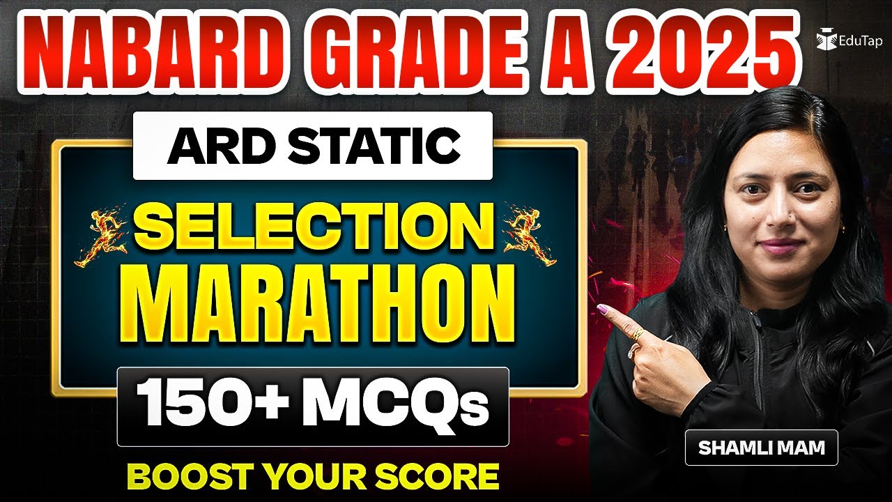 ARD Static Marathon Class for NABARD Grade A 2025 | Practice 150+ ARD Static MCQs for NABARD