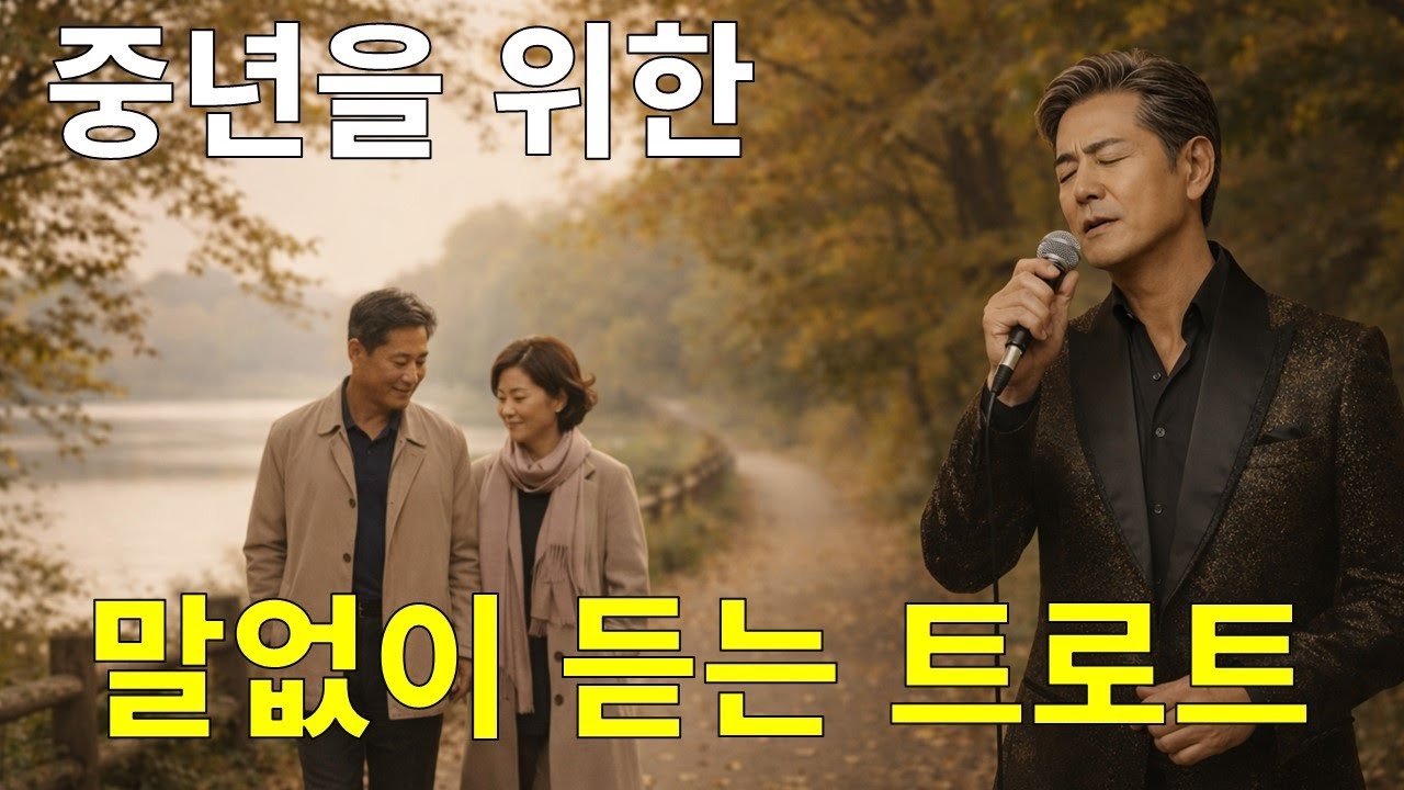 [Playlist] 말없이 틀어놓기 좋은 트로트 10곡｜중년의 하루를 위한 음악 플레이리스트