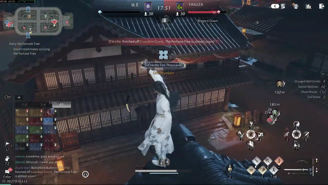 Where Winds Meet - Guild Wars Ranked#3(Vs YAKUZA). Nameless POV Mobs Trolled