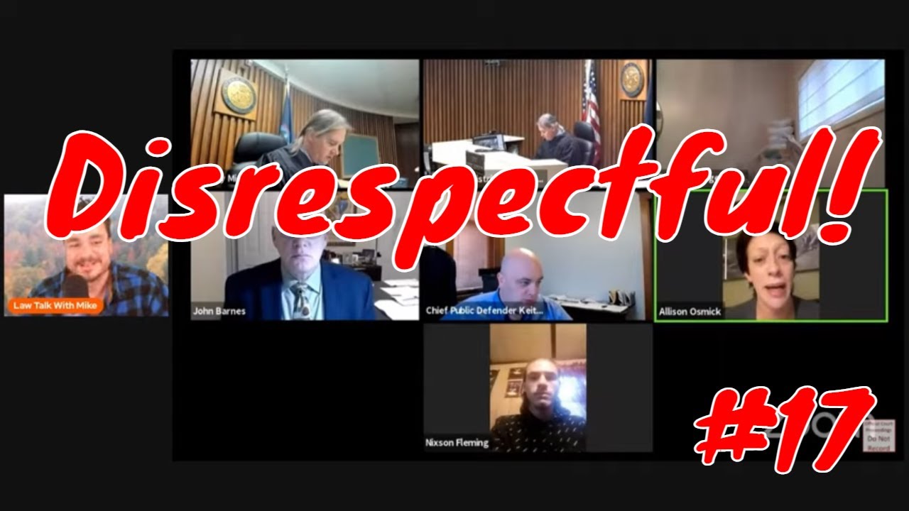 Wild Court Moments #17 Disrespectful!