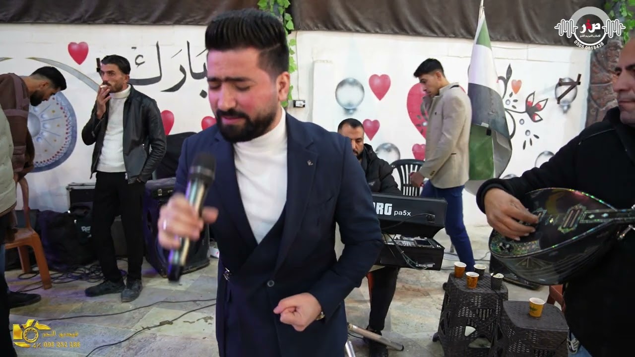 افراح المجادمة اهالي بزاعة حفل زفاف احمد عبيد العيسى الفنان حسين ابو رسول//G1