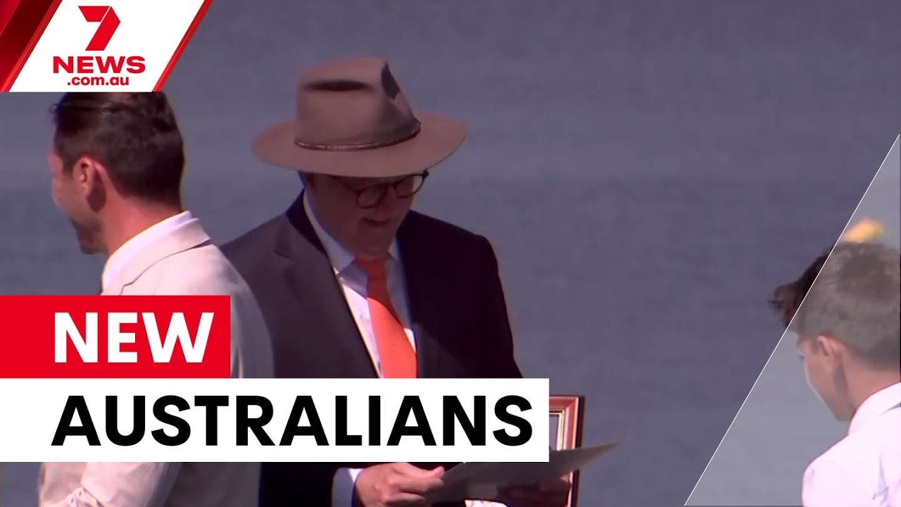 Australia Day citizenship ceremony in Canberra | 7NEWS