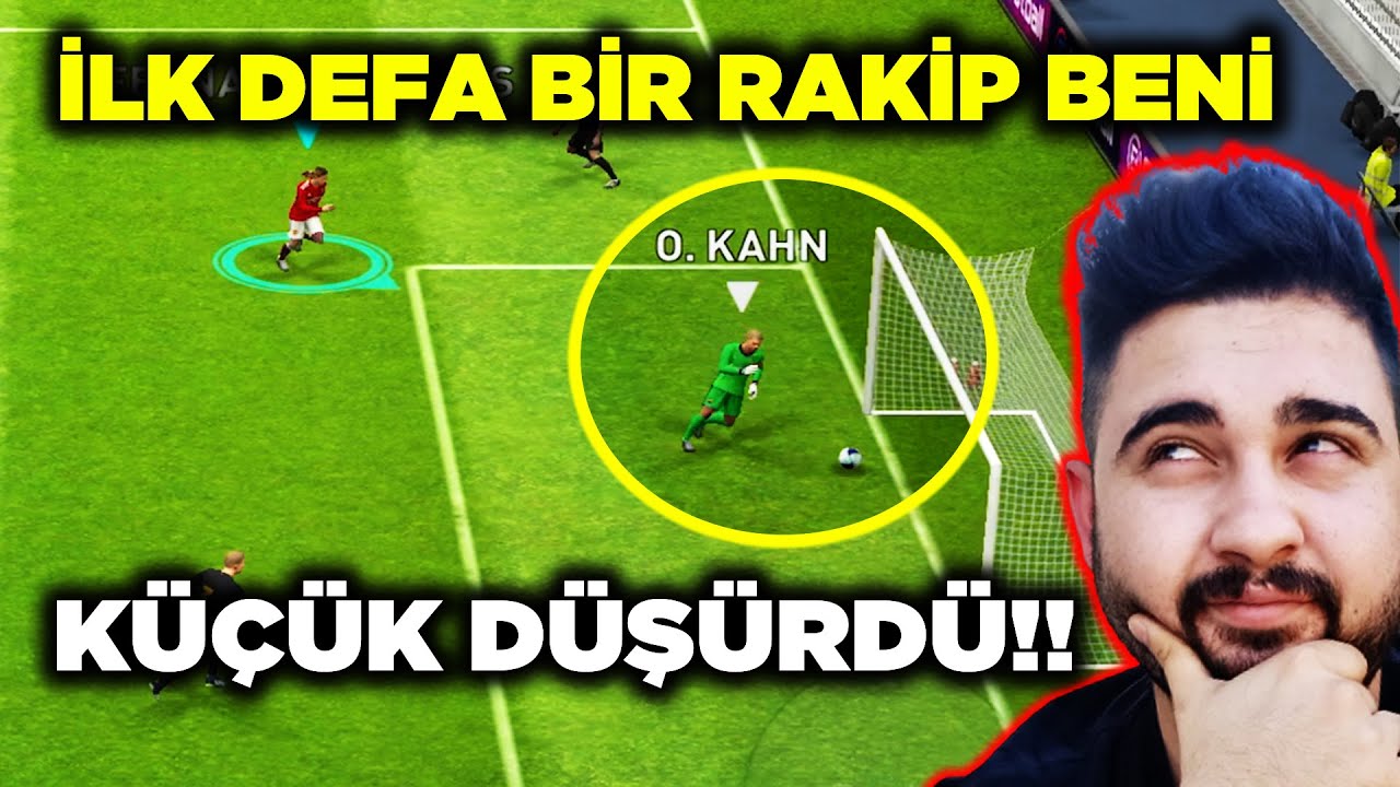 GURURUMLA OYNAYAN RAKİP! HİÇ BÖYLE KÜÇÜK DÜŞÜRÜLMEMİŞTİM! EFOOTBALL PES 2021 MOBILE