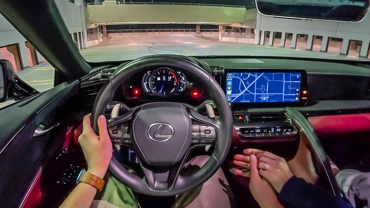Кабриолет Lexus LC 500 2025 года — ночная поездка с моим женихом на V8