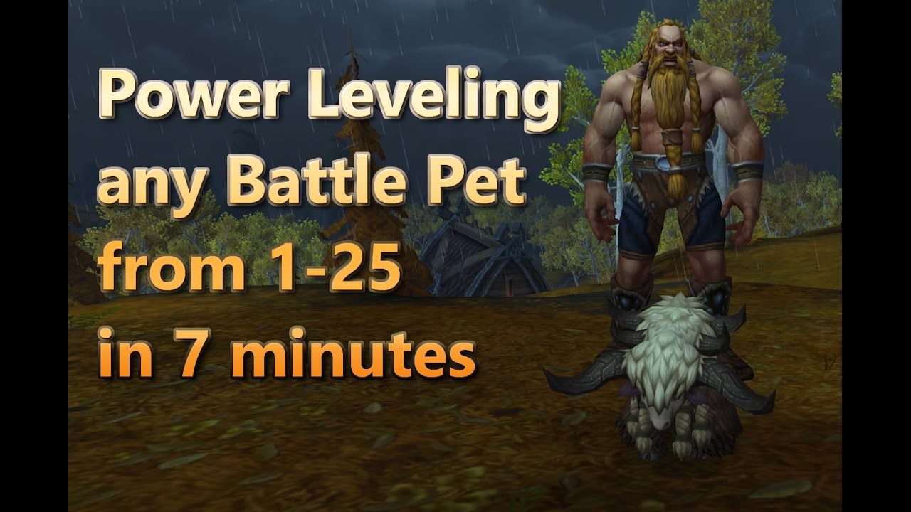 Power Leveling any Battle Pet from 1 to 25 in 7 minutes