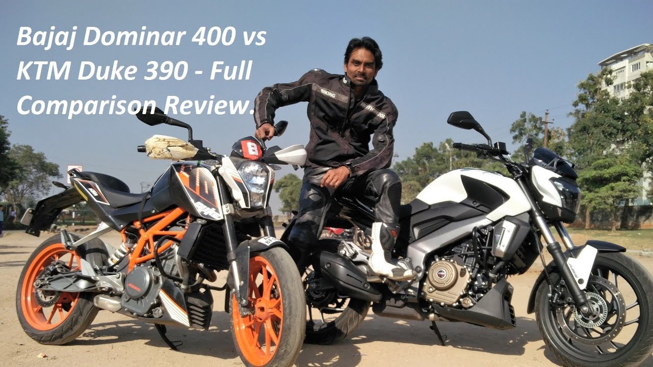 Bajaj Dominar 400 vs KTM Duke 390 - Full Comparison Review.