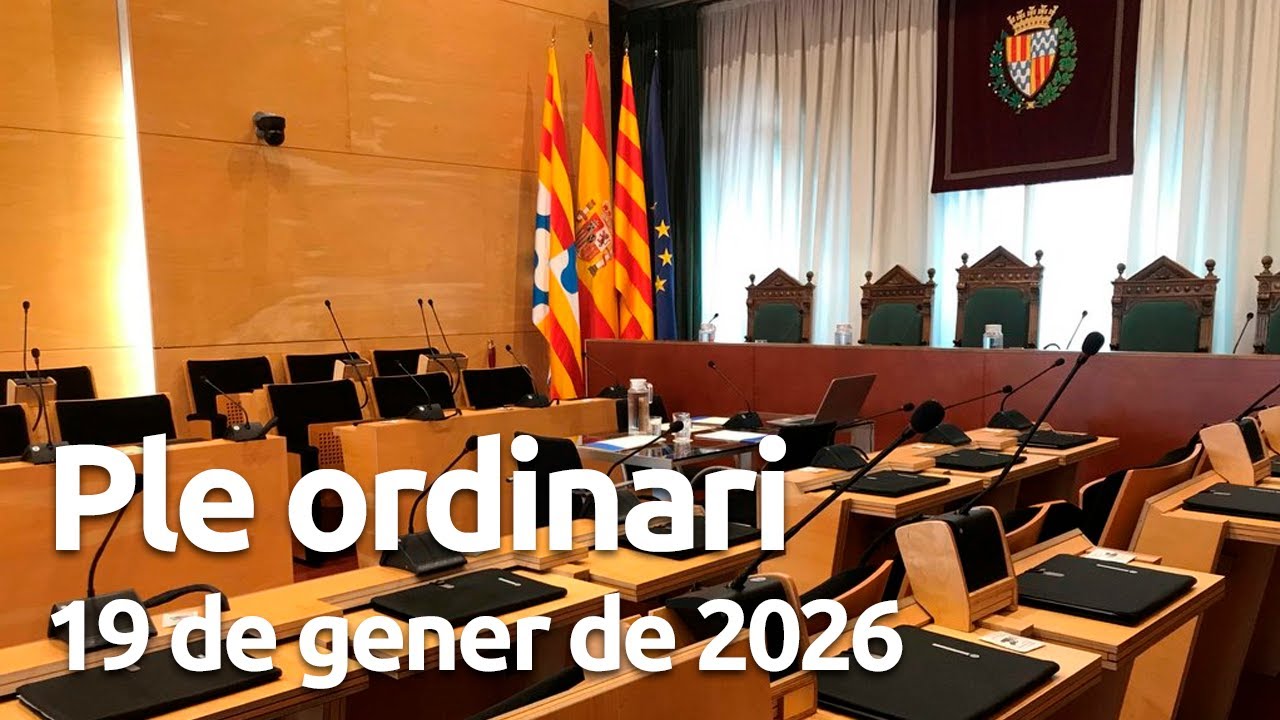 Ple ordinari Ajuntament de Badalona | 19/01/2026
