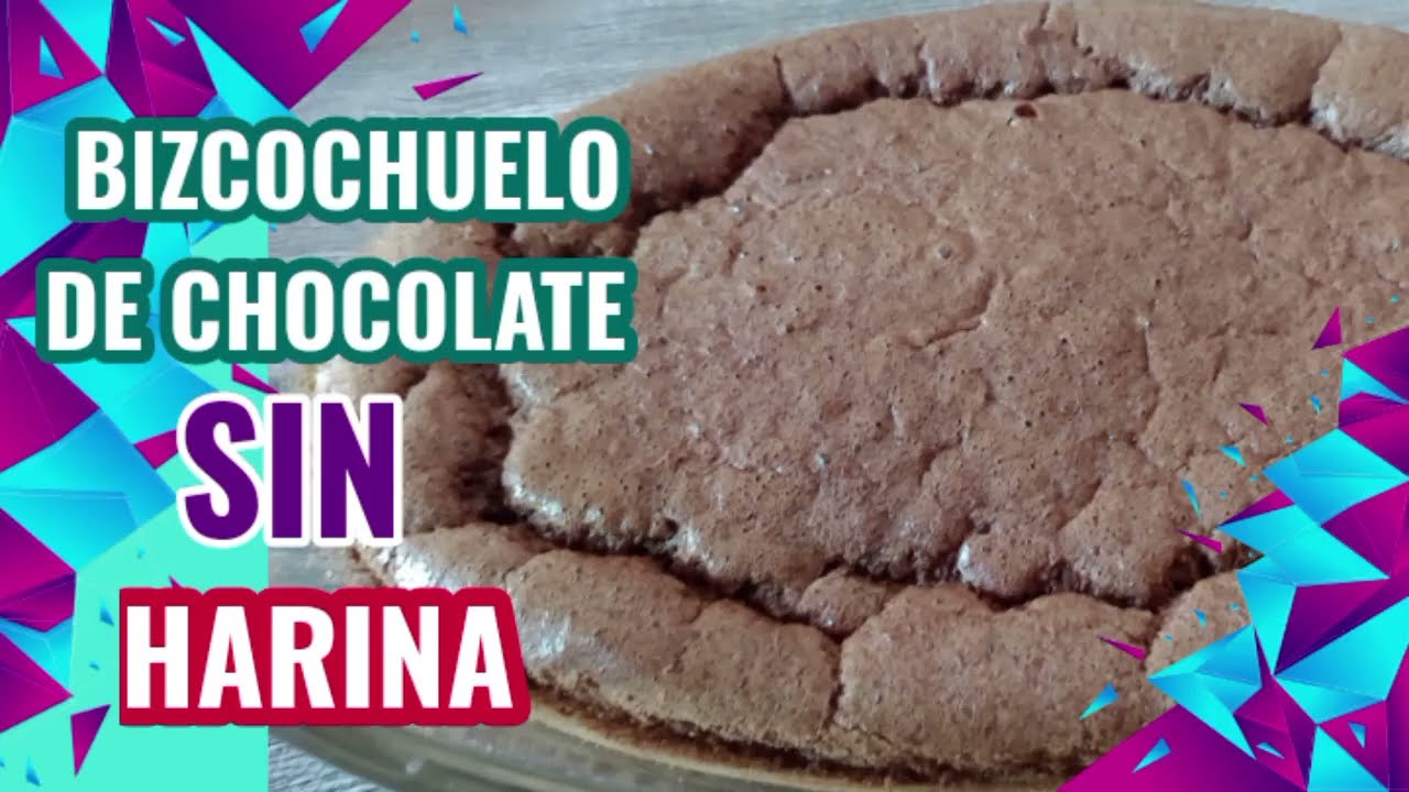 BIZCOCHUELO DE CHOCOLATE SIN HARINA NI AZÚCAR  CAMBIA TU FORMA DE COMER