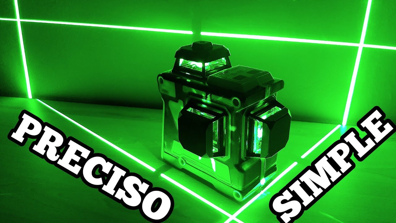 NIVEL LASER de 12 LINEAS 360° con Autonivelacion.  (Review Banggood)