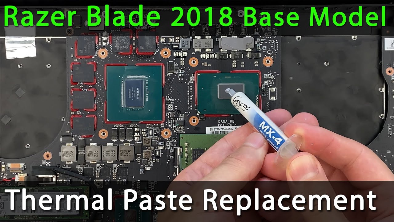 Разборка Razer Blade 15 Base Model 2018, чистка вентилятора и замена термопасты