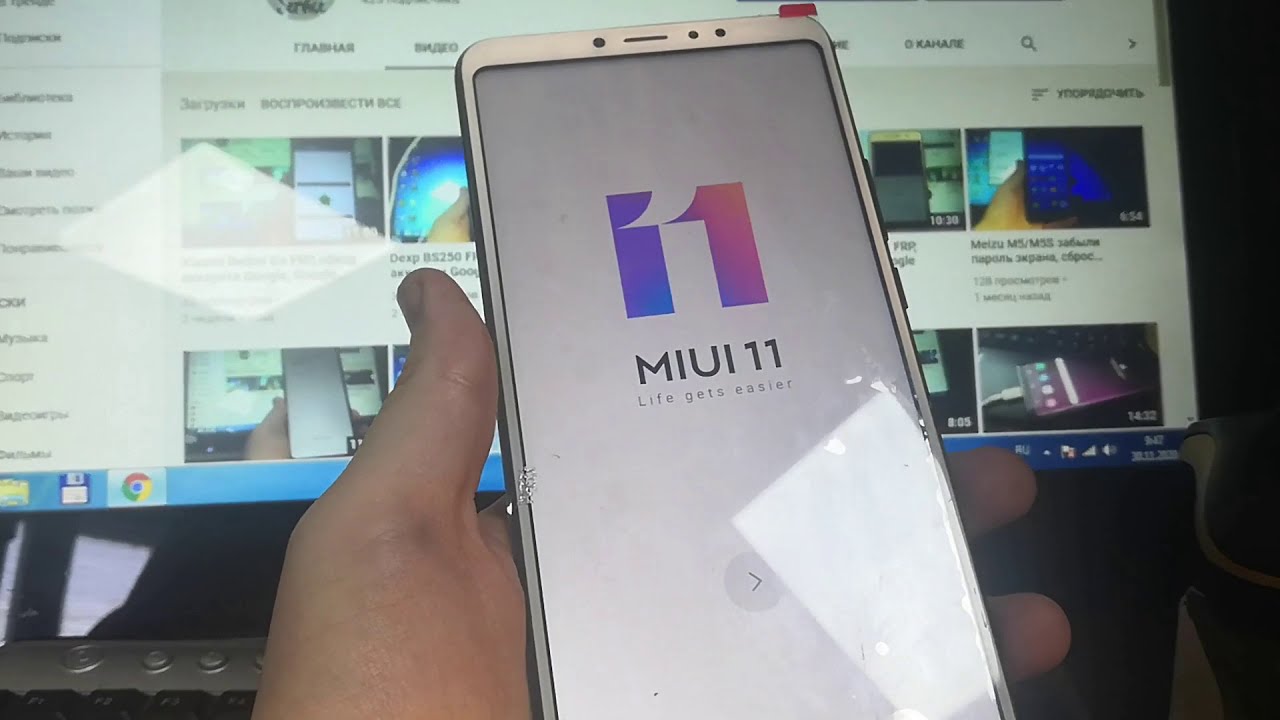 Xiaomi Mi Max 3 FRP, сброс аккаунта гугл, Google bypass