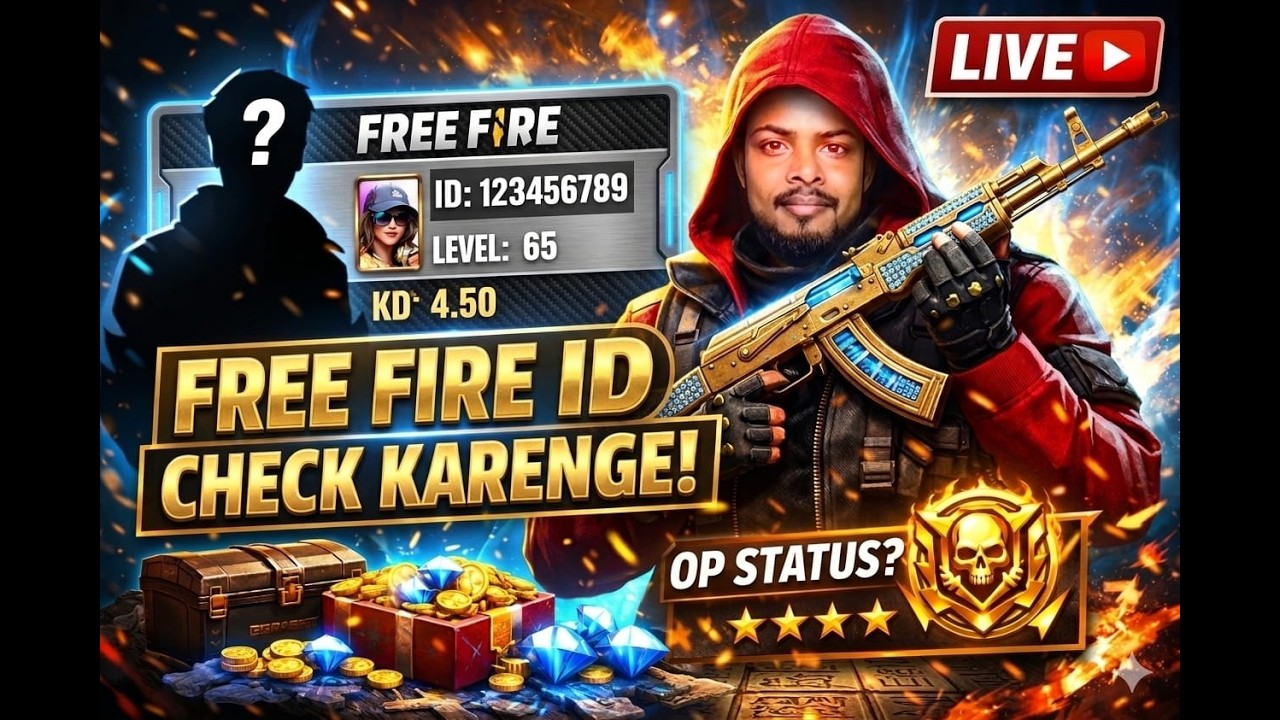 3. 🎮 Midnight Free Fire Live | Aao Apni UID Check Karvao