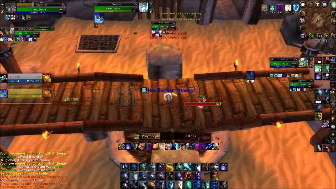 Frost mage / Shadow priest (Kulgar & Arthizan, 2v2 arena, 2.4.3 Trekster WoW)